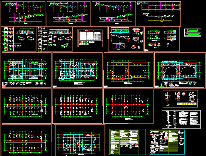 潞城钢结构报告厅图纸