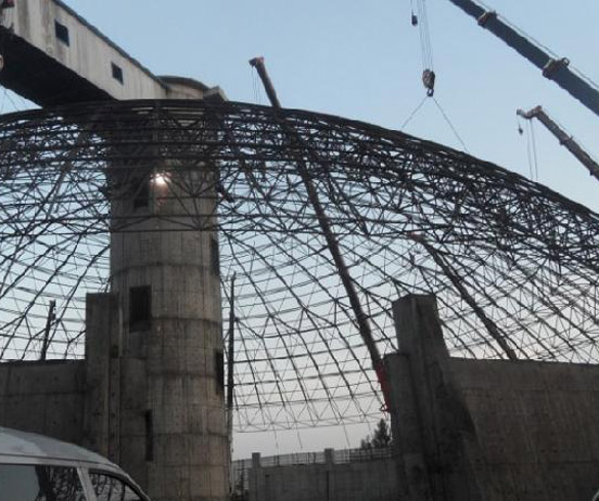 潞城网架分条或分块安装法