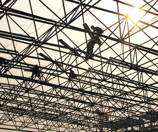 潞城厂房网架安装